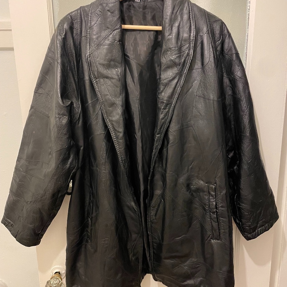 One of One Scrap Leather Patchwork Jacket size L/XL